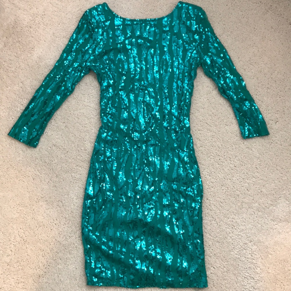 Teal dress